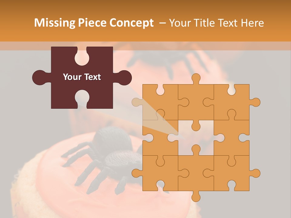 Black Background Fairy Cake Vertical PowerPoint Template