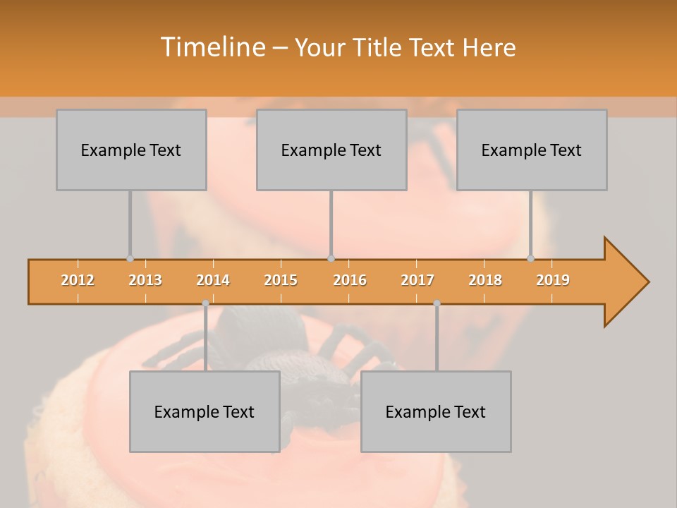 Black Background Fairy Cake Vertical PowerPoint Template