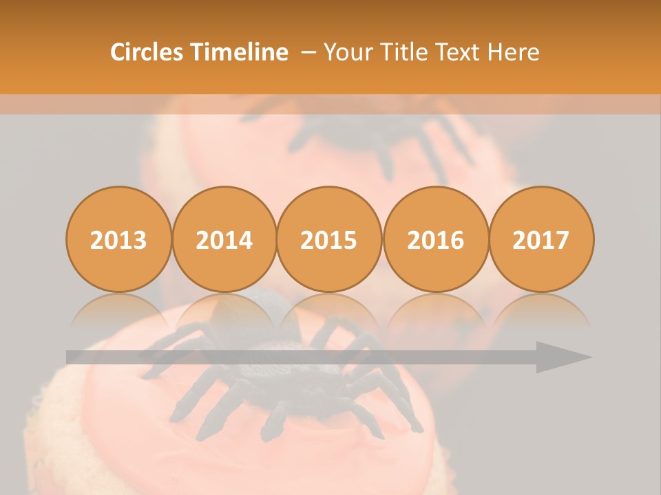 Black Background Fairy Cake Vertical PowerPoint Template