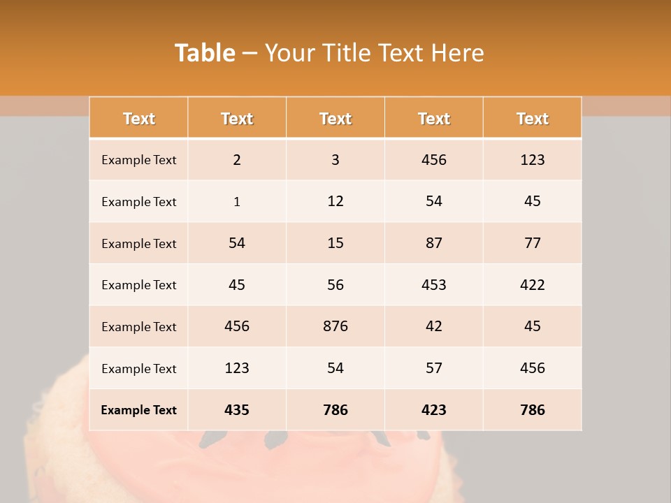 Black Background Fairy Cake Vertical PowerPoint Template