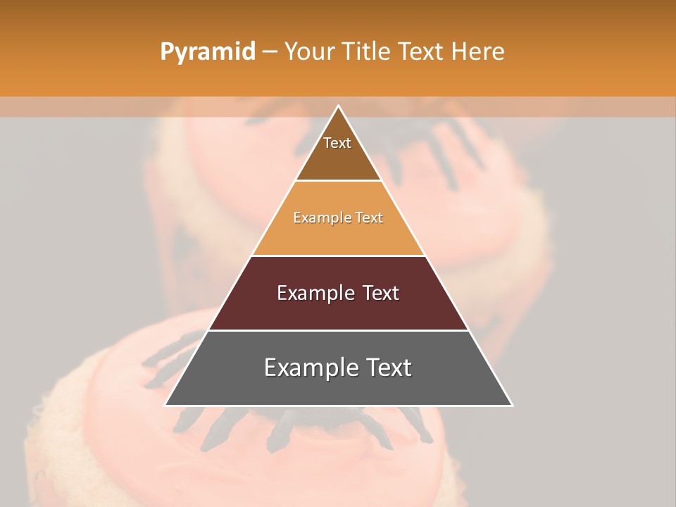 Black Background Fairy Cake Vertical PowerPoint Template