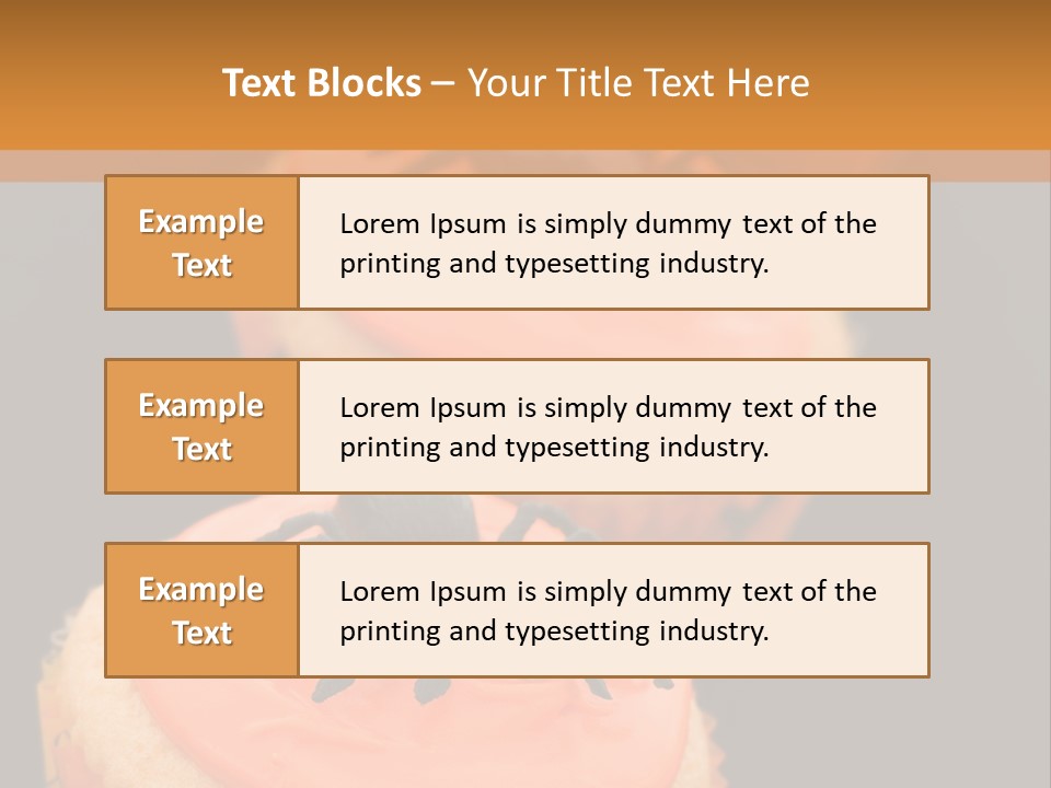 Black Background Fairy Cake Vertical PowerPoint Template