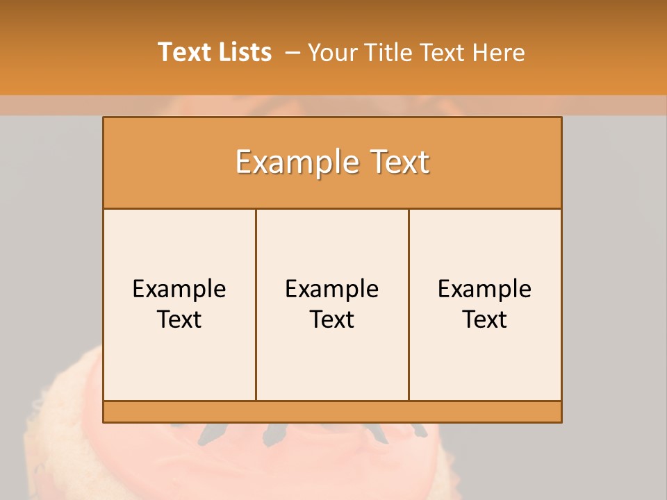 Black Background Fairy Cake Vertical PowerPoint Template