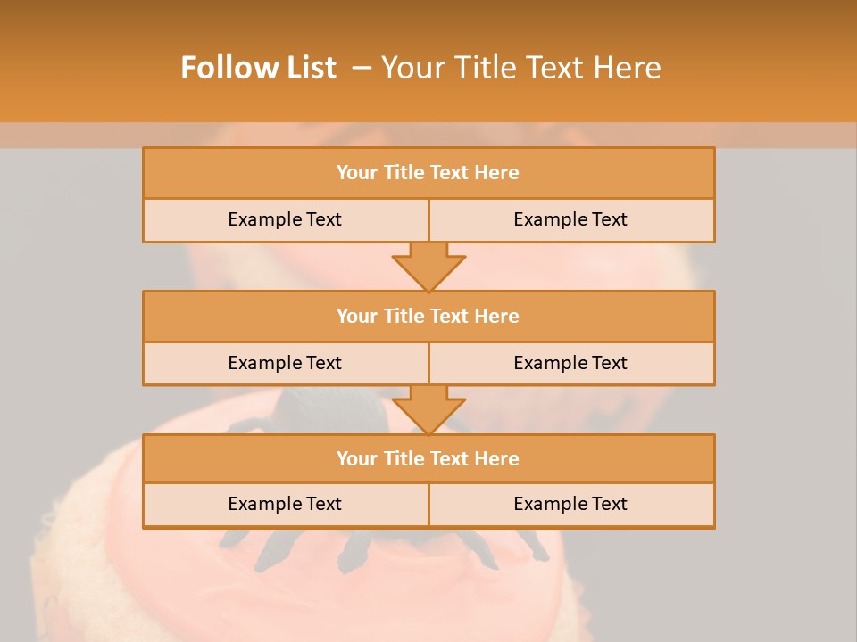 Black Background Fairy Cake Vertical PowerPoint Template