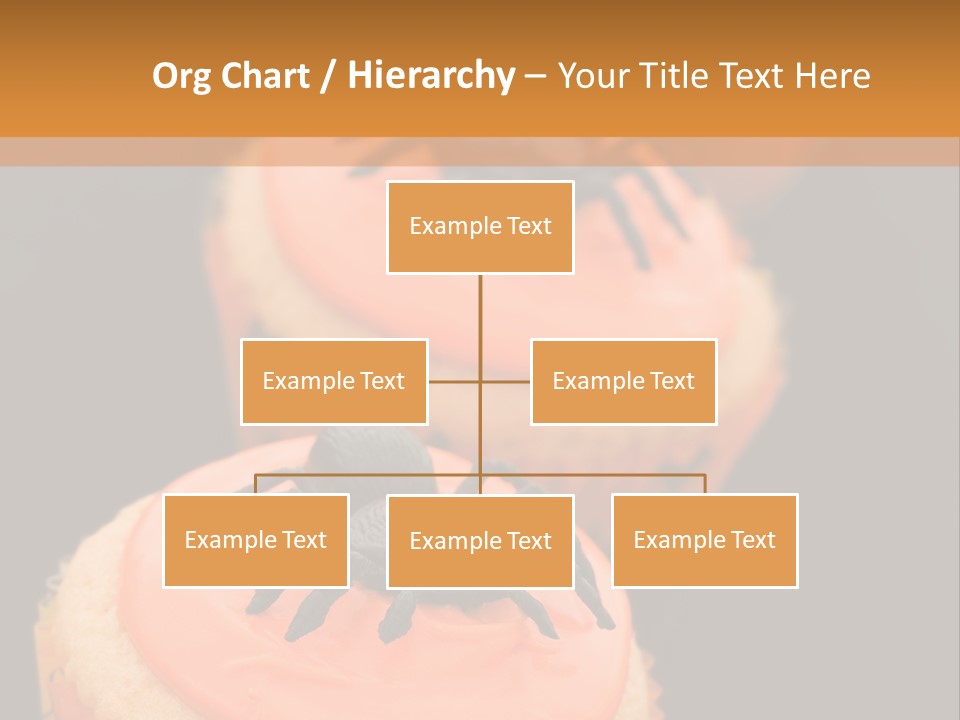 Black Background Fairy Cake Vertical PowerPoint Template