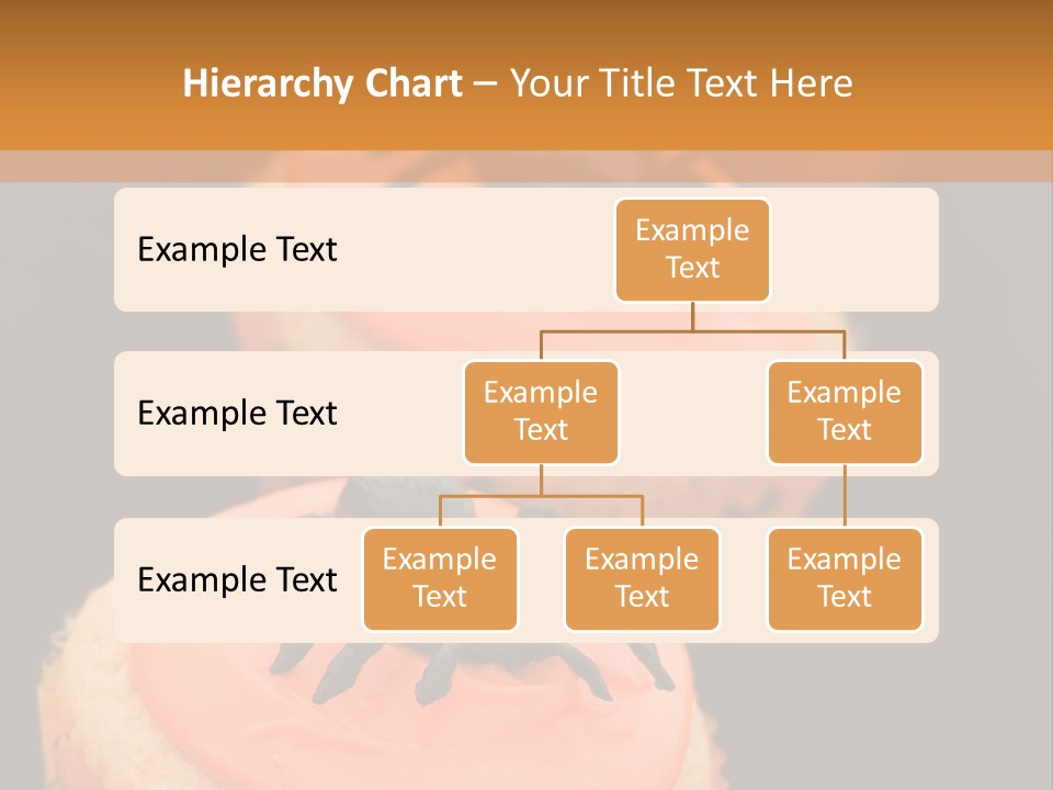 Black Background Fairy Cake Vertical PowerPoint Template