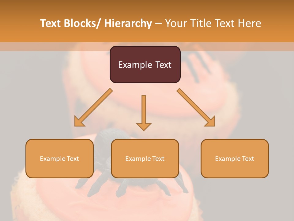 Black Background Fairy Cake Vertical PowerPoint Template