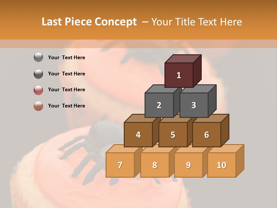 Black Background Fairy Cake Vertical PowerPoint Template