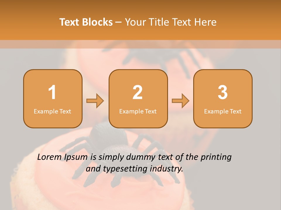 Black Background Fairy Cake Vertical PowerPoint Template