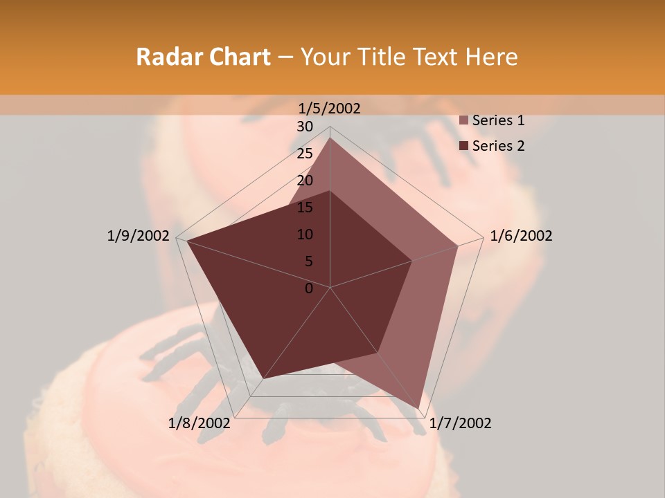 Black Background Fairy Cake Vertical PowerPoint Template