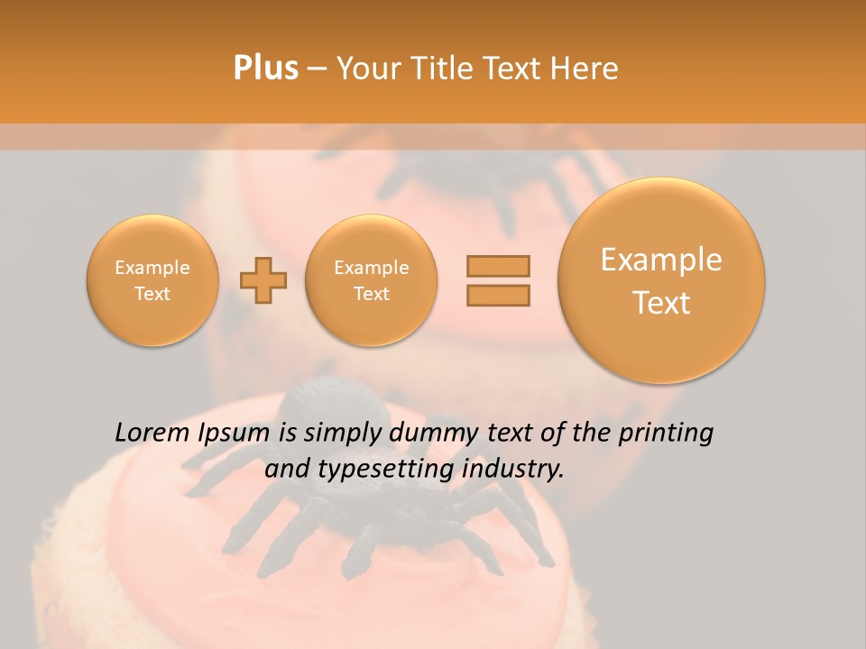 Black Background Fairy Cake Vertical PowerPoint Template