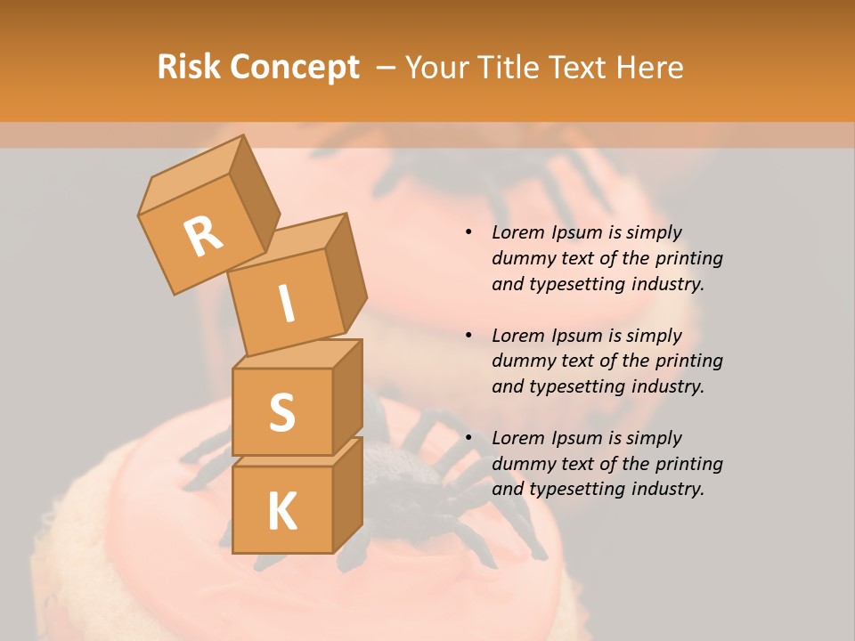 Black Background Fairy Cake Vertical PowerPoint Template