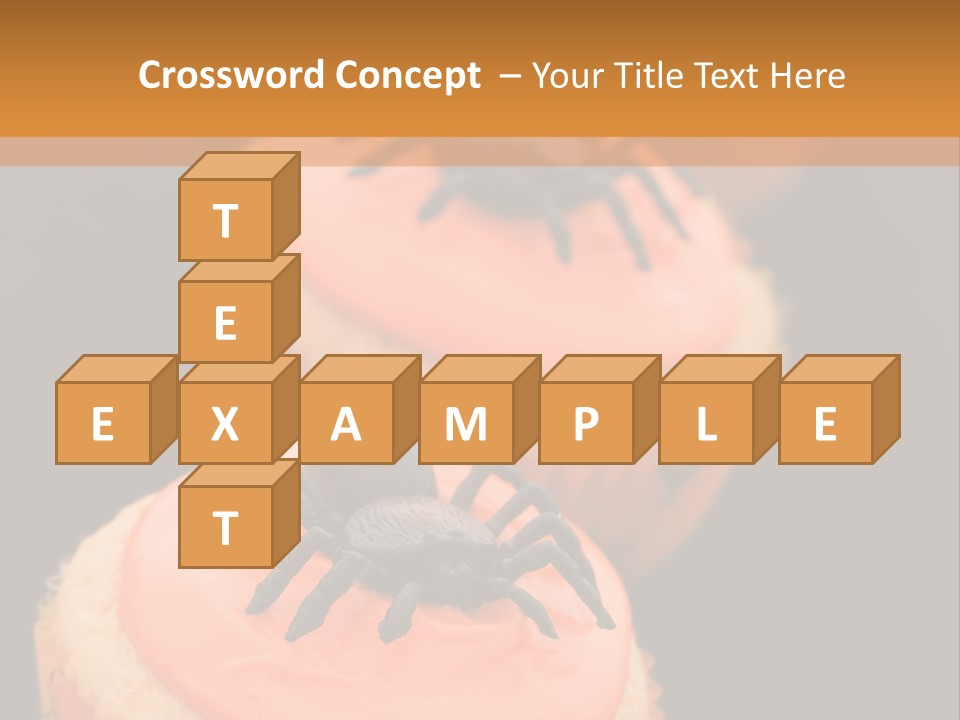 Black Background Fairy Cake Vertical PowerPoint Template