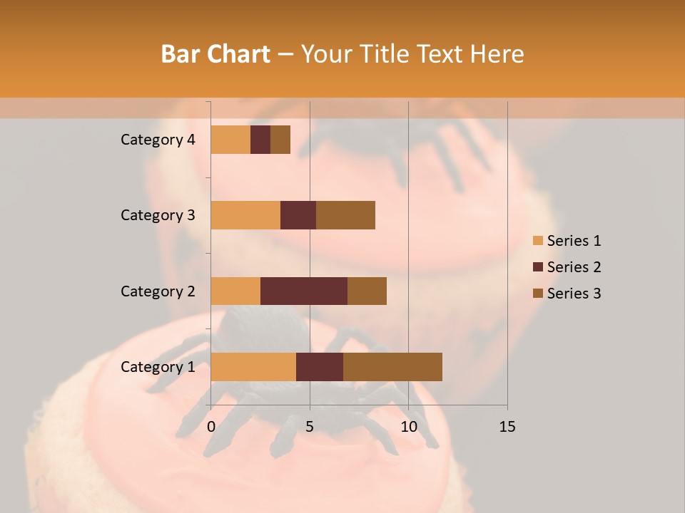 Black Background Fairy Cake Vertical PowerPoint Template