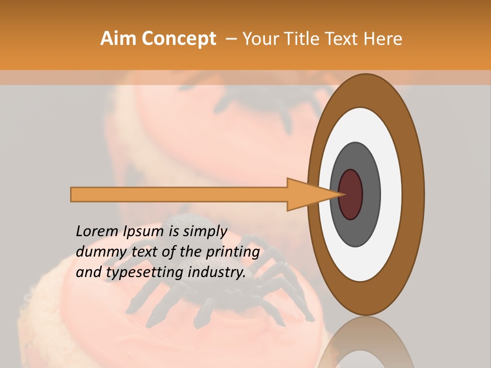 Black Background Fairy Cake Vertical PowerPoint Template