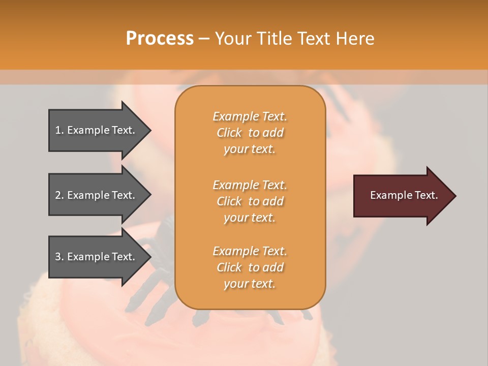 Black Background Fairy Cake Vertical PowerPoint Template