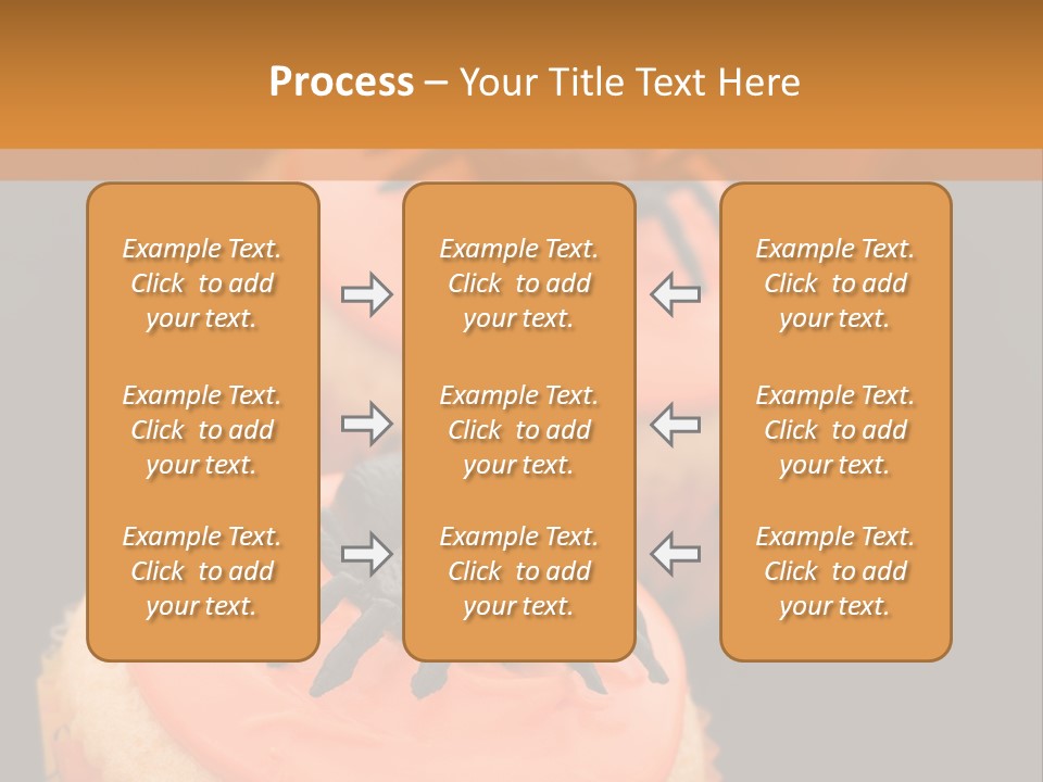 Black Background Fairy Cake Vertical PowerPoint Template