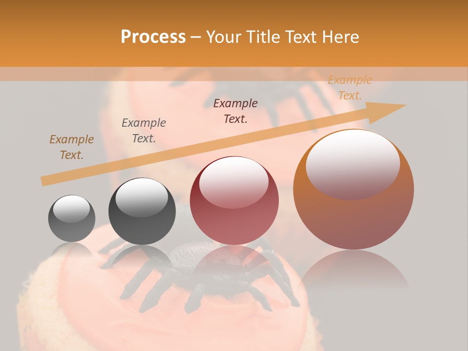 Black Background Fairy Cake Vertical PowerPoint Template