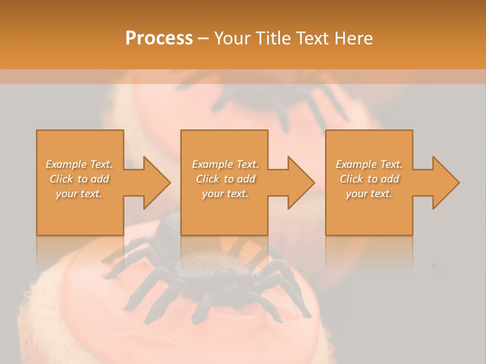 Black Background Fairy Cake Vertical PowerPoint Template