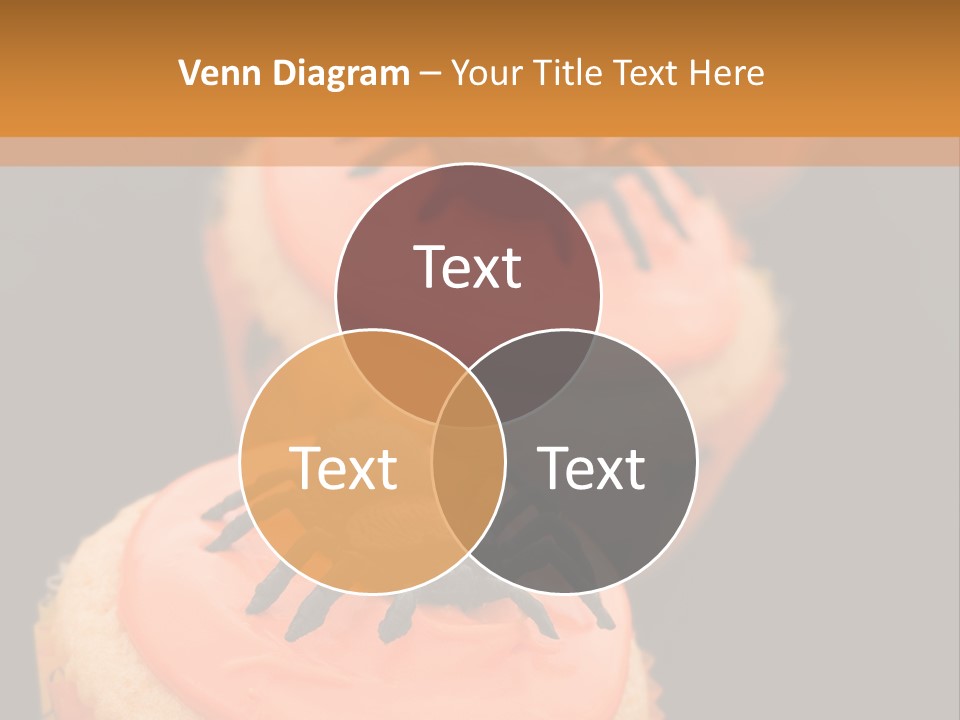 Black Background Fairy Cake Vertical PowerPoint Template