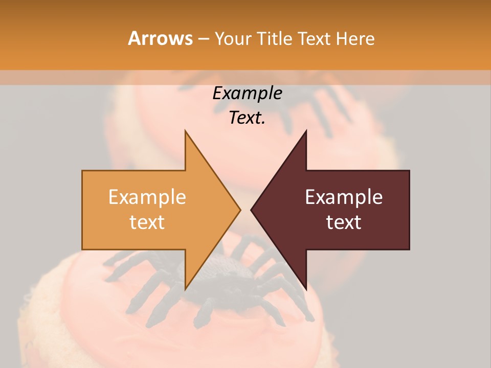 Black Background Fairy Cake Vertical PowerPoint Template