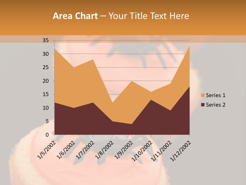 Black Background Fairy Cake Vertical PowerPoint Template
