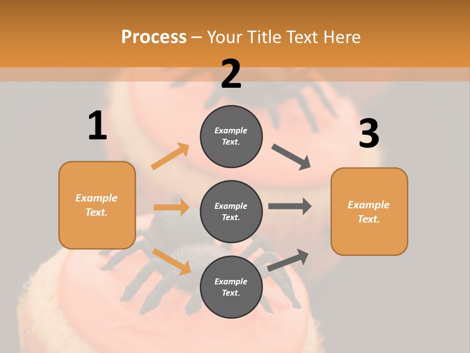 Black Background Fairy Cake Vertical PowerPoint Template