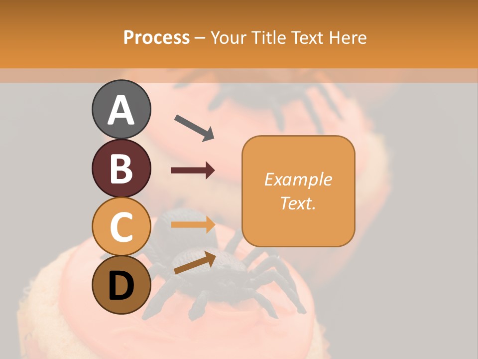 Black Background Fairy Cake Vertical PowerPoint Template