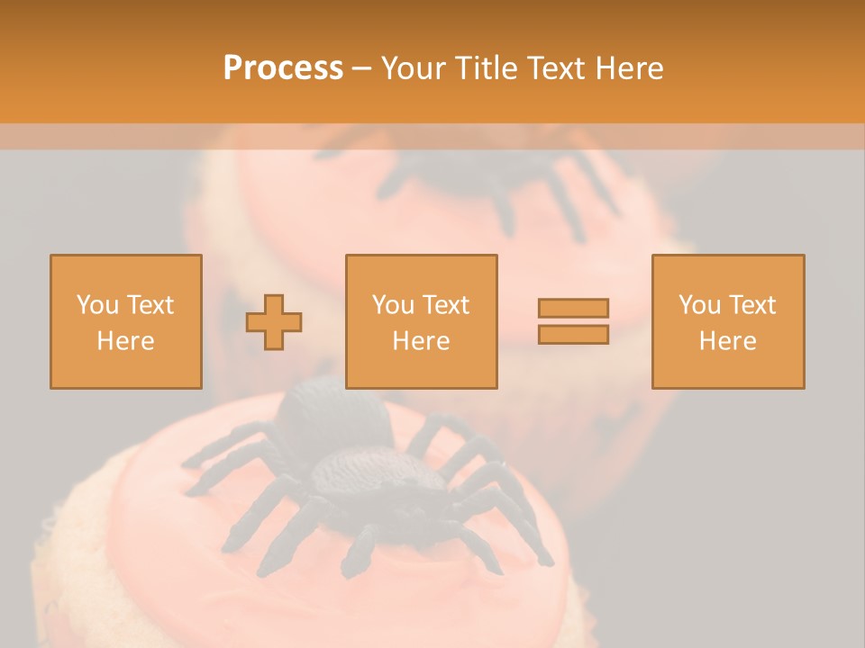Black Background Fairy Cake Vertical PowerPoint Template