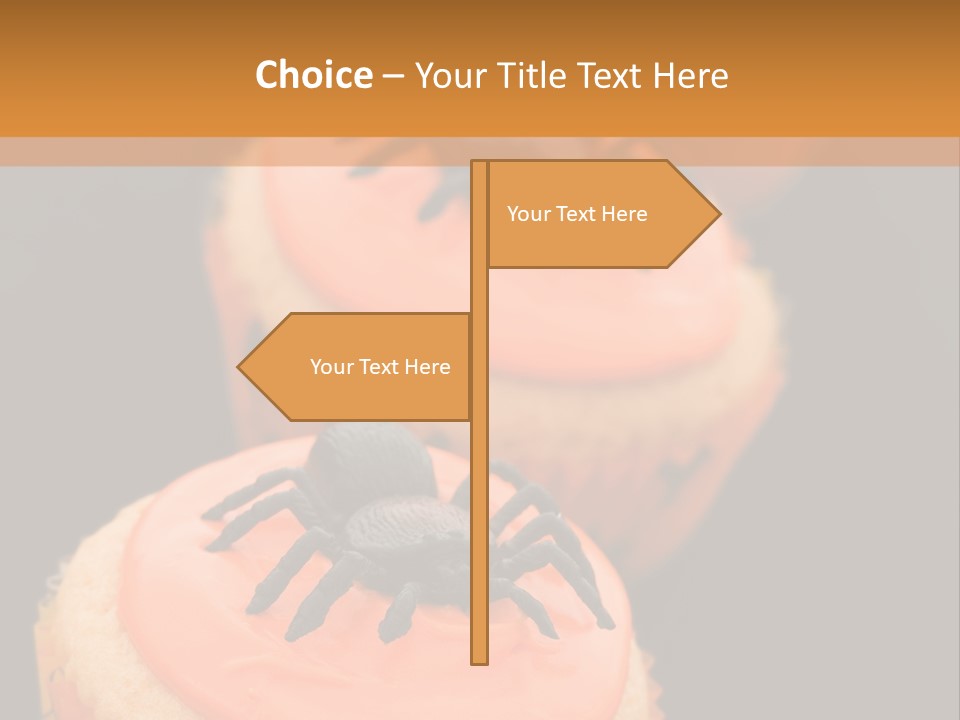 Black Background Fairy Cake Vertical PowerPoint Template