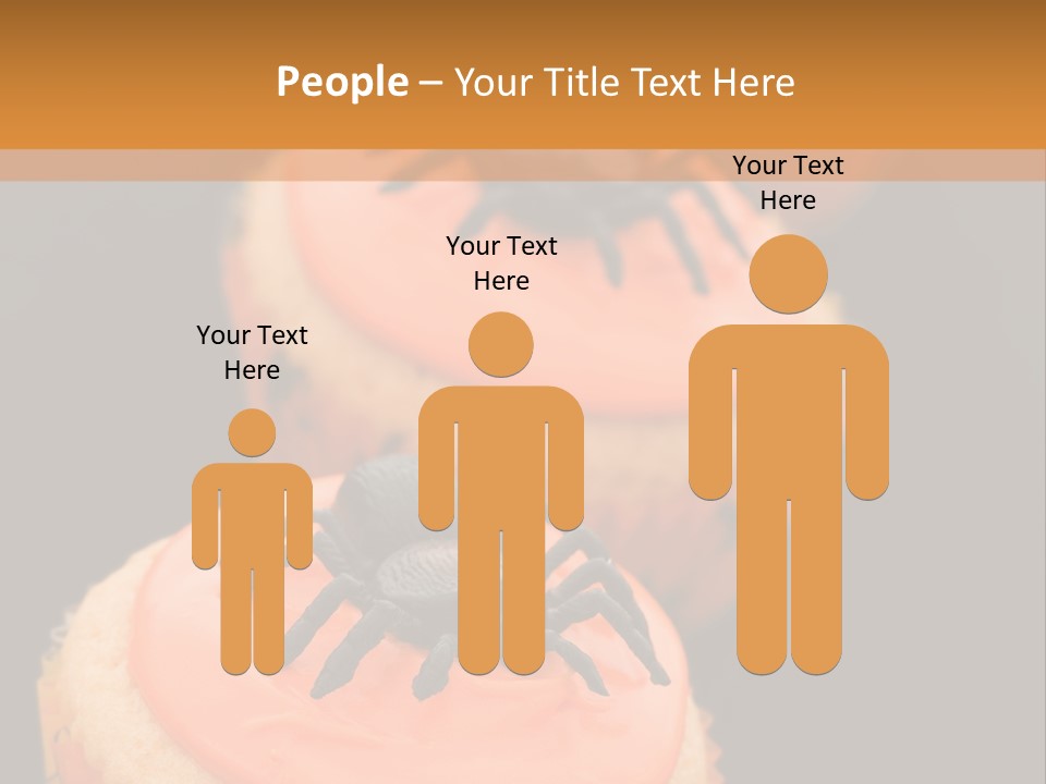 Black Background Fairy Cake Vertical PowerPoint Template