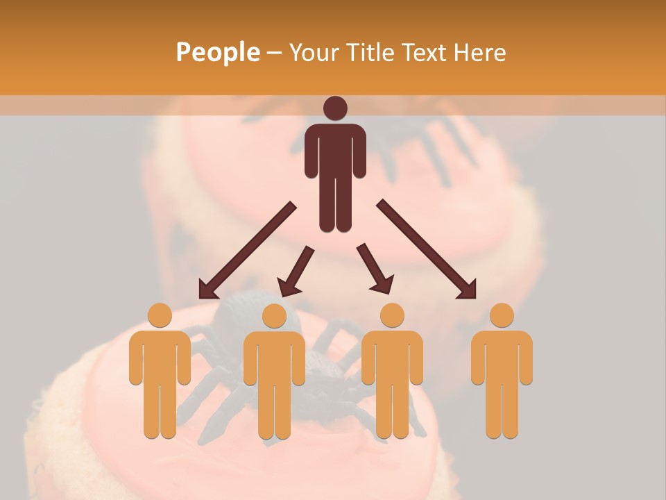 Black Background Fairy Cake Vertical PowerPoint Template