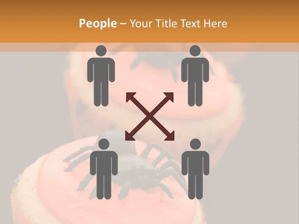 Black Background Fairy Cake Vertical PowerPoint Template