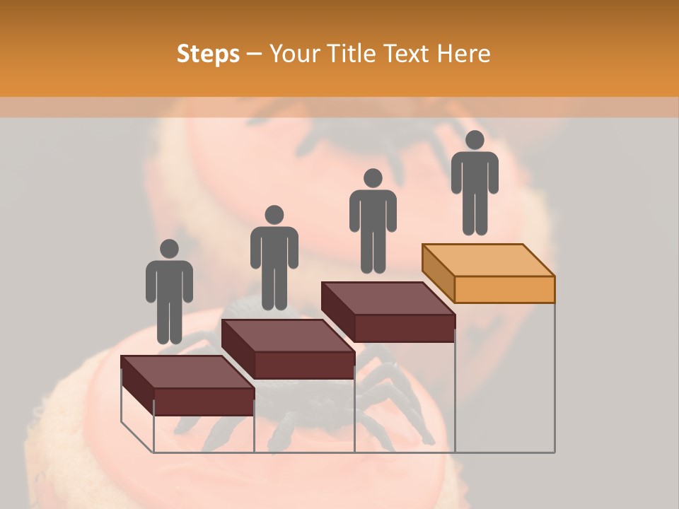 Black Background Fairy Cake Vertical PowerPoint Template