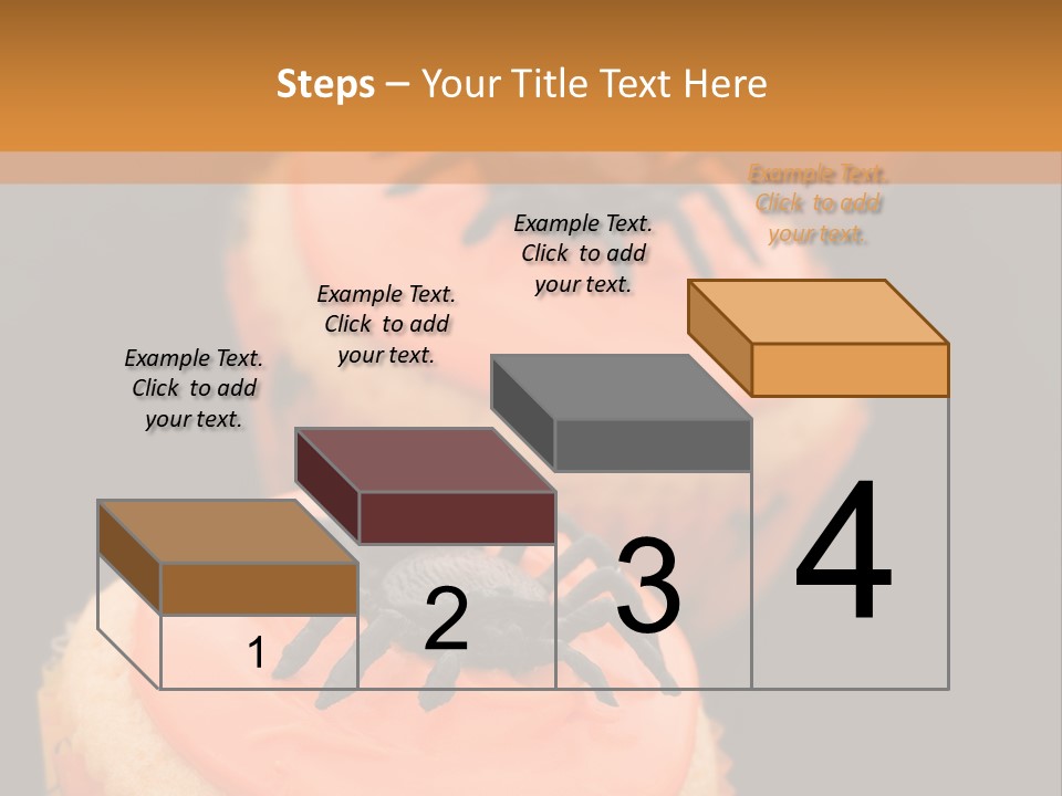 Black Background Fairy Cake Vertical PowerPoint Template