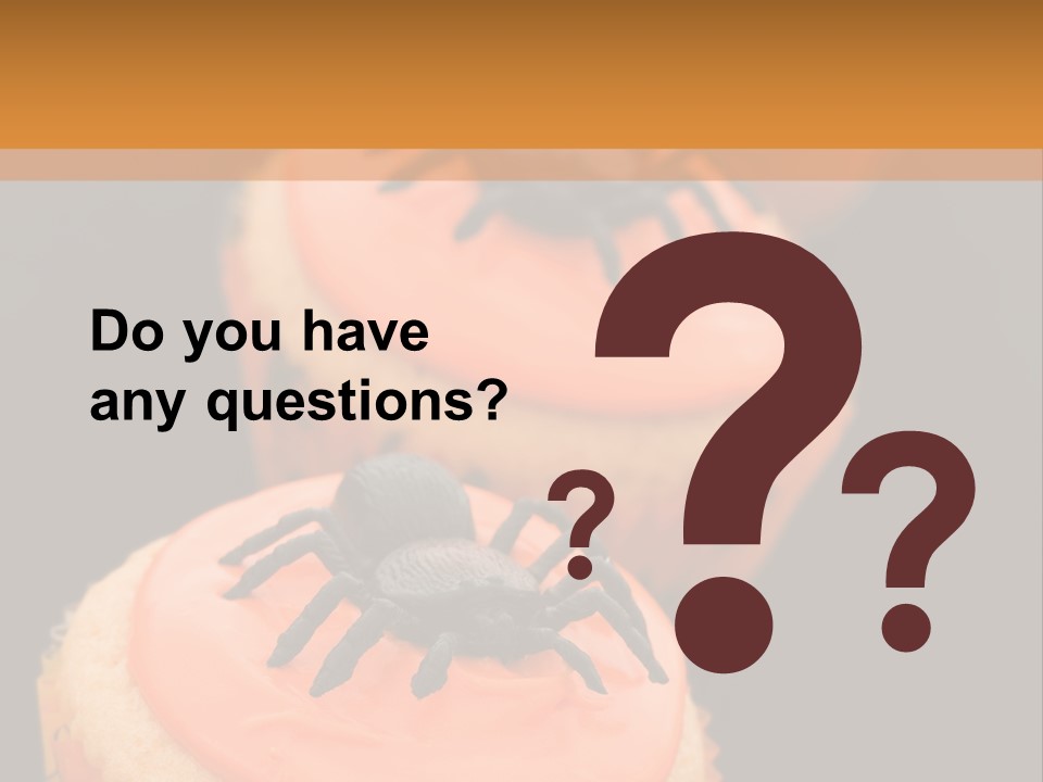 Black Background Fairy Cake Vertical PowerPoint Template