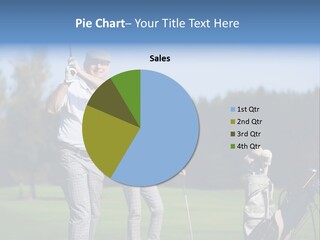 Senior Couple Golf PowerPoint Template