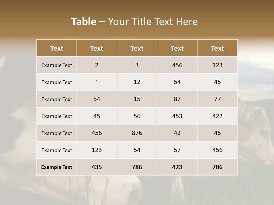 Agricultural Village Calf PowerPoint Template