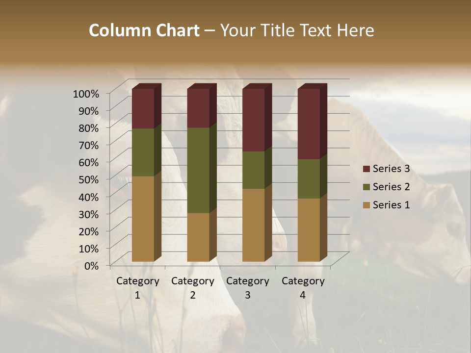 Agricultural Village Calf PowerPoint Template