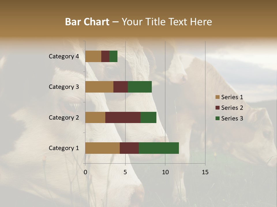 Agricultural Village Calf PowerPoint Template