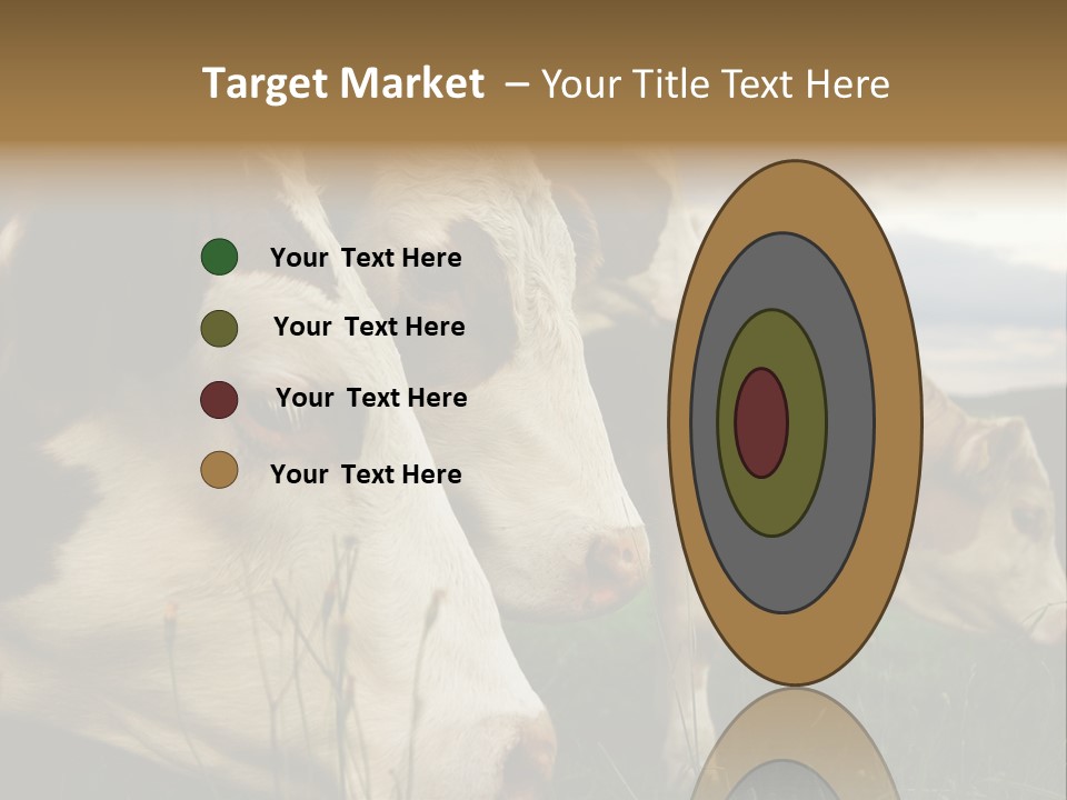 Agricultural Village Calf PowerPoint Template