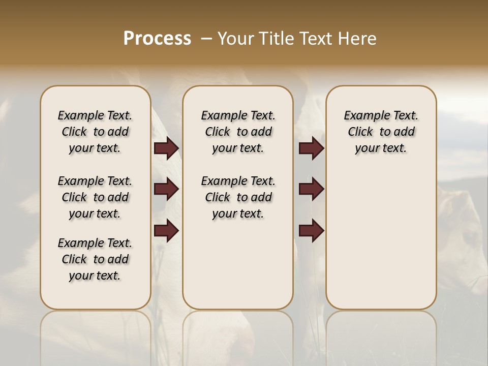 Agricultural Village Calf PowerPoint Template