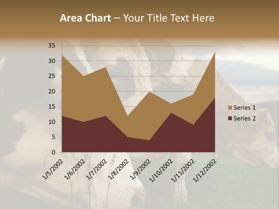 Agricultural Village Calf PowerPoint Template