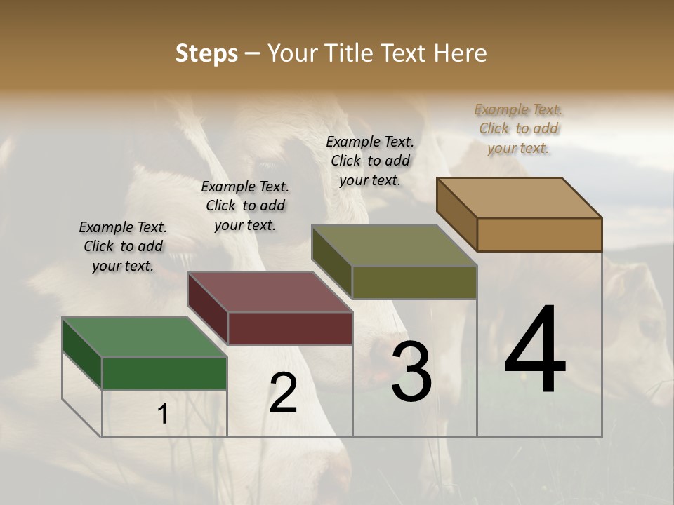 Agricultural Village Calf PowerPoint Template