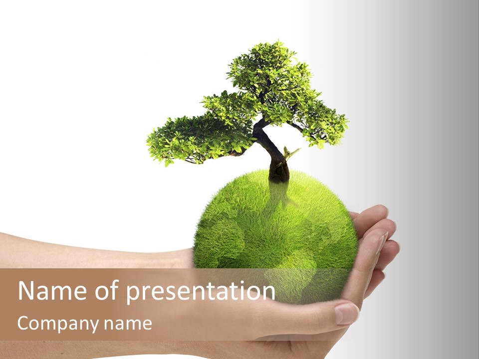 White Energy Ecology PowerPoint Template