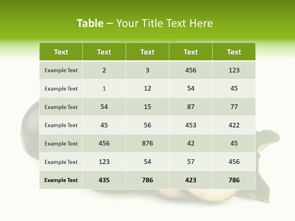 Ripe Background Still Life PowerPoint Template