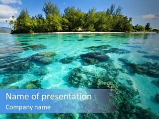 Cloud Summer Island PowerPoint Template