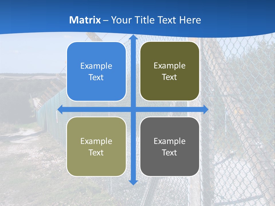 Barbwire Barbed Forbidden PowerPoint Template