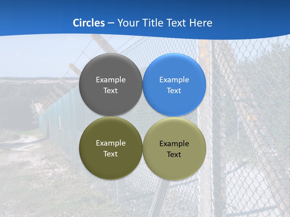 Barbwire Barbed Forbidden PowerPoint Template