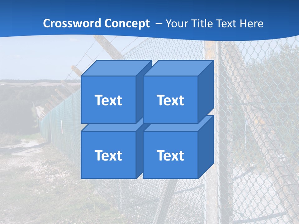 Barbwire Barbed Forbidden PowerPoint Template